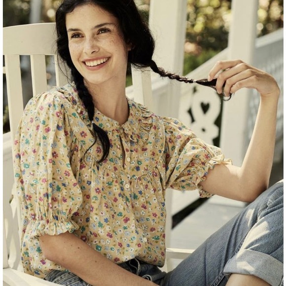 Doen Tops - DOEN Prairie Top in Tasha Garden Floral Print L